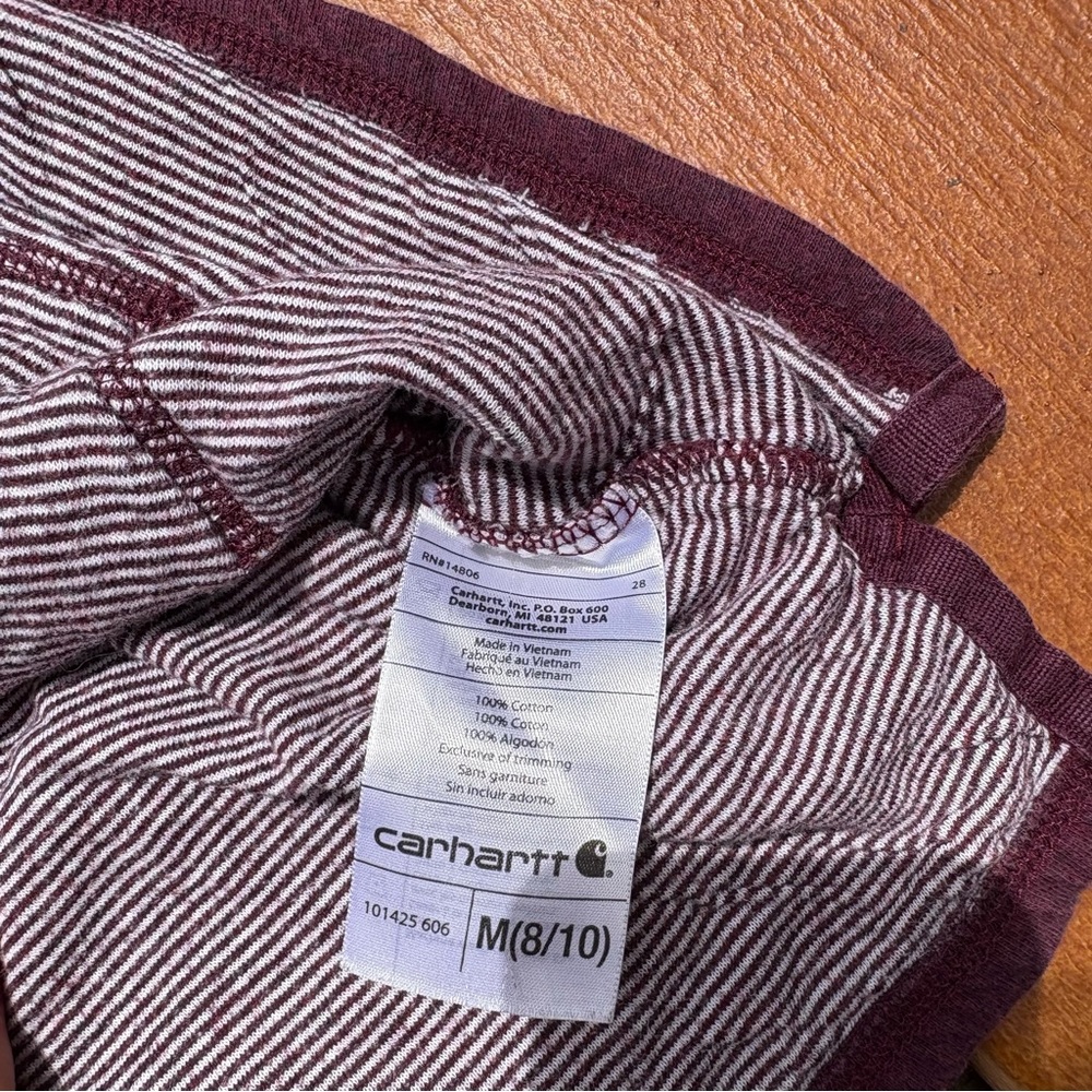 Carhartt Women's Purple Hooded Hoodie Sweatshirt - Picture 7 of 7
